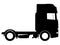 Black Heavy Truck Drawing