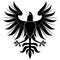 Black heraldic eagle