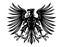 Black heraldic eagle