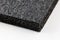 Black high-impact closed-cell polyethylene black foam sheet on white background. Specifically designed packing material.