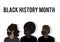 Black History Month characters wearing face masks amid Coronavirus pandemic vector illustration