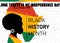 Black History Month, national celebration month, post design, banner, template