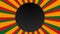 Black history month retro sunburst animated background,