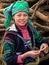 Black Hmong Woman Wearing Traditional Attire, Sapa, Vietnam