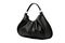 Black Hobo Bag On White Background