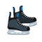 Black Hockey Skates. Ice Winter sport accessories icon