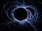 Black hole with lines - energy field etc. Science or sci fi.