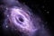 Black hole in the nebula, gravitational field