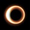 Black hole. Solar eclipse. Light. Vector Illustration