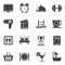 Black Hotel and Motel facilities icons