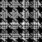 Black houndstooth on plaid pattern background patchwork fabric swatch