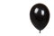 Black inflateble balloon, party event decoration, glossy ball