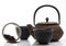 Black iron asian teapot