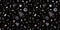 Black isolated seamless background made of plastic trash