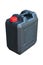 Black jerrycan isolated