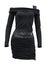 Black jersey dress, clipping path