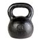 Black kettlebell 16 kg isolated on white