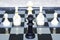 Black king leadership in corner chess game