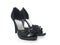 black laces high heels