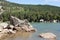 Black lagoon in Castile and Leon region, Spain. Laguna Negra