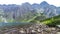 Black Lake below Mount Rysy in Tatra mountains, Poland