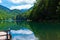 Black Lake Crno Jezero in Durmitor - Montenegro - nature travel background