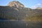 The Black Lake and the Medjed peak above