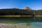 Black Lake - Mountain lake`Crno jezero` with Meded Peak and reflections in clear water