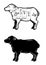 Black lamb symbol