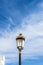 Black lamppost with golden ornaments