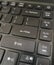 Black Laptop enter key highlighted