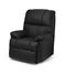 Black leather armchair