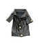 Black leather coat