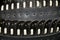 Black leather decorative belt