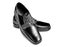 Black leather dress shoes