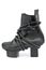 Black leather female boots