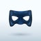 Black Leather Mask for Superhero.