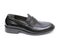 Black leather mens shoe