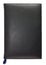 Black leather note book isolated