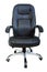 Black leather office chair