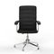 Black leather office chair