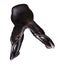 Black leather professional jumping saddle isolated