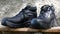 Black Leather Safety Shoes