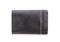 Black leather wallet isolated