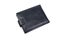 Black leather wallet purse isolated on white background money credit card closed man luxury object gift mens fashion full empty