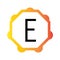 black letter E with octagon frame