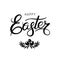 Black lettering Happy Easter calligraphy