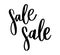 Black letters: SALE, Hand sketched Sale lettering typography. Hand drawn Sale lettering sign. Badge, icon, banner, tag,