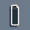 Black Lighter icon isolated on grey background. Long shadow style. Vector