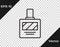 Black line Aftershave icon isolated on transparent background. Cologne spray icon. Male perfume bottle. Vector